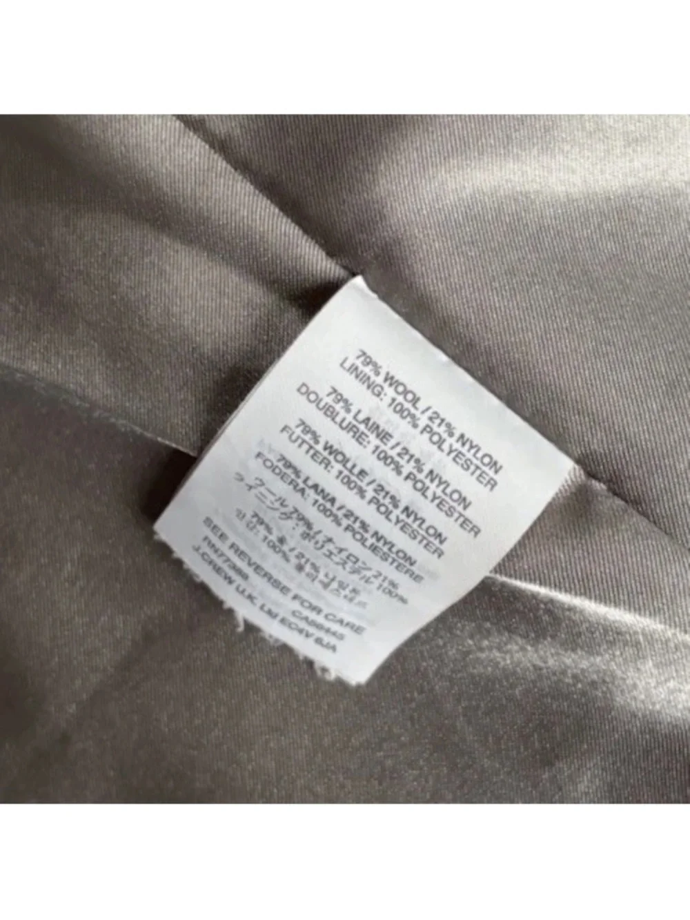 J.Crew Women's Majesty Peacoat in grey wool coat - Picture 6 of 6
